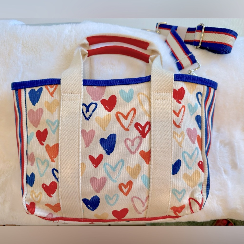 Brighton! Mini Tote Bag/Red White & You/Crossbody & Top Handle - Picture 4 of 16